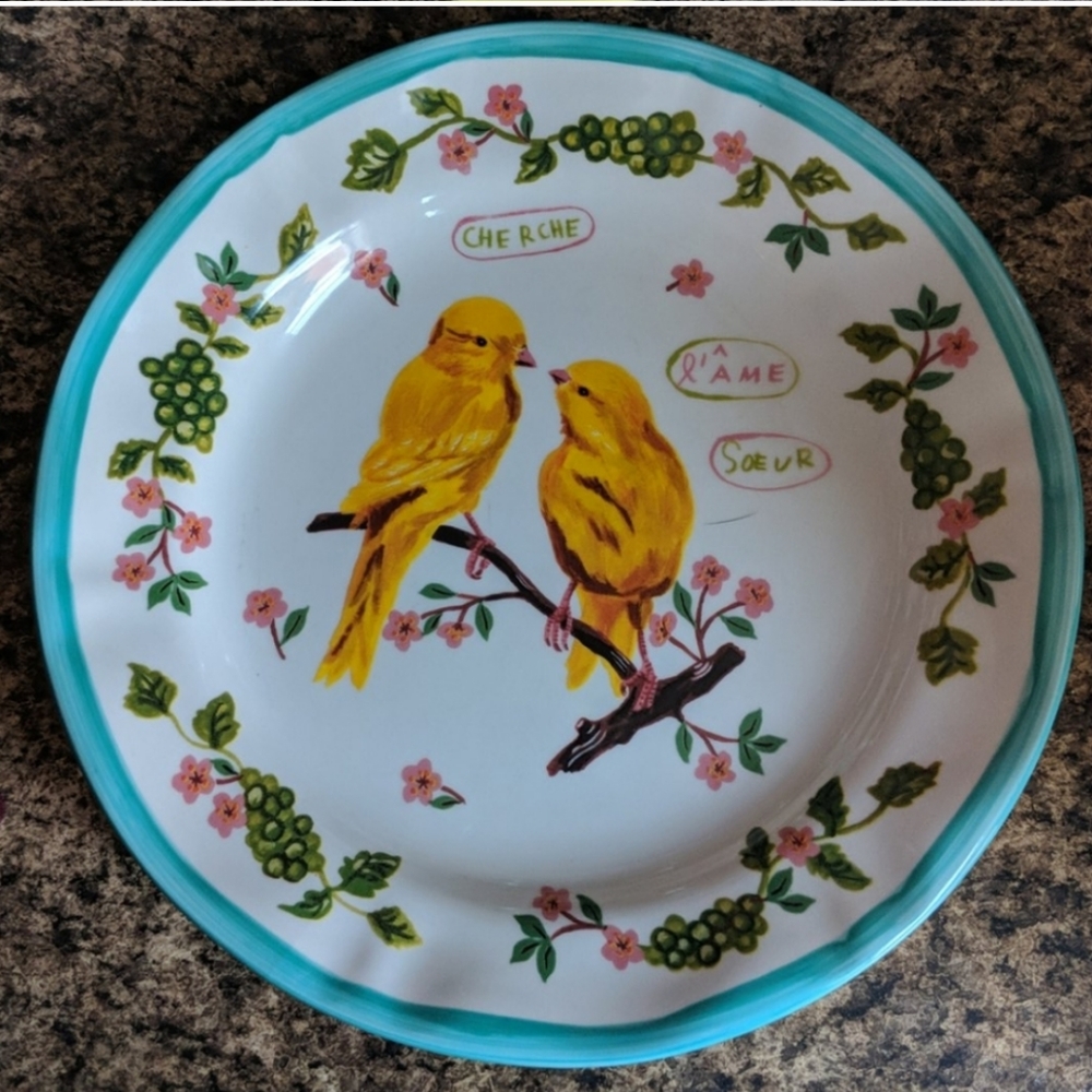 EUC Nathalie Lete Love Bird Plate